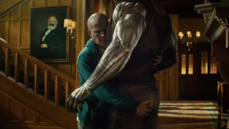 Deadpool copping a feel on Colossus.